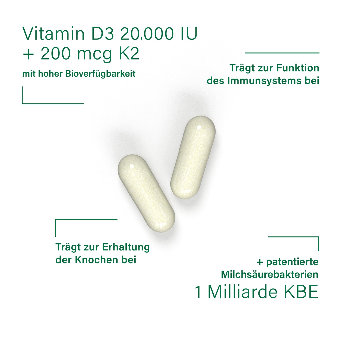BiomOpti+® Vitamin D3 20000 + vitamin k2® 200