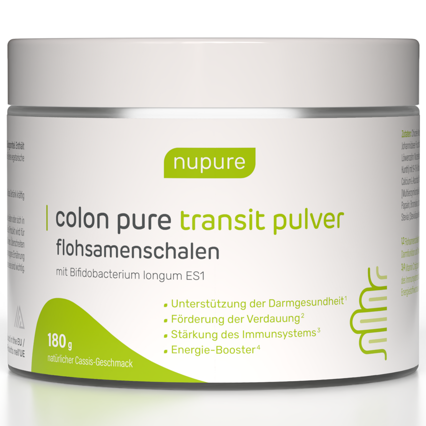 Colon Pure Transit Pulver Flohsamenschalen - 2 Packungen (ch)