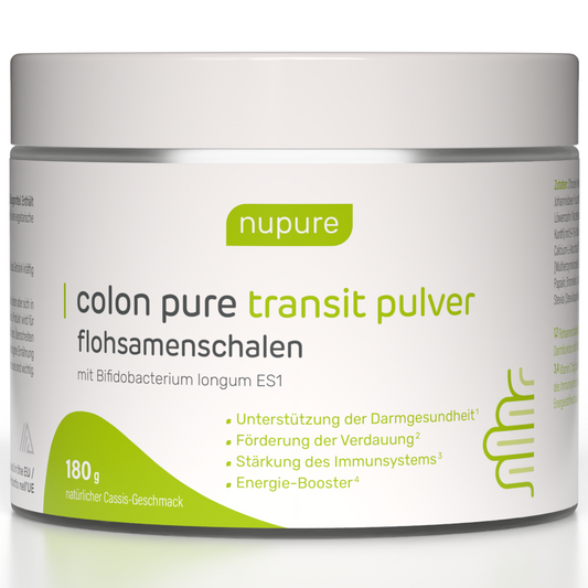 Colon Pure Transit Pulver Flohsamenschalen - 2 Packungen (ch)